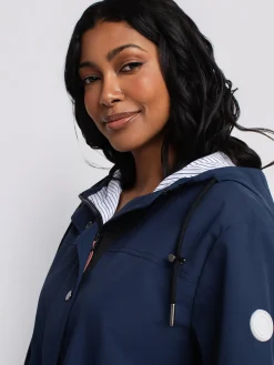 Semi-fitted long coat