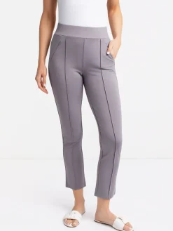 Semi-fitted pull-on pants