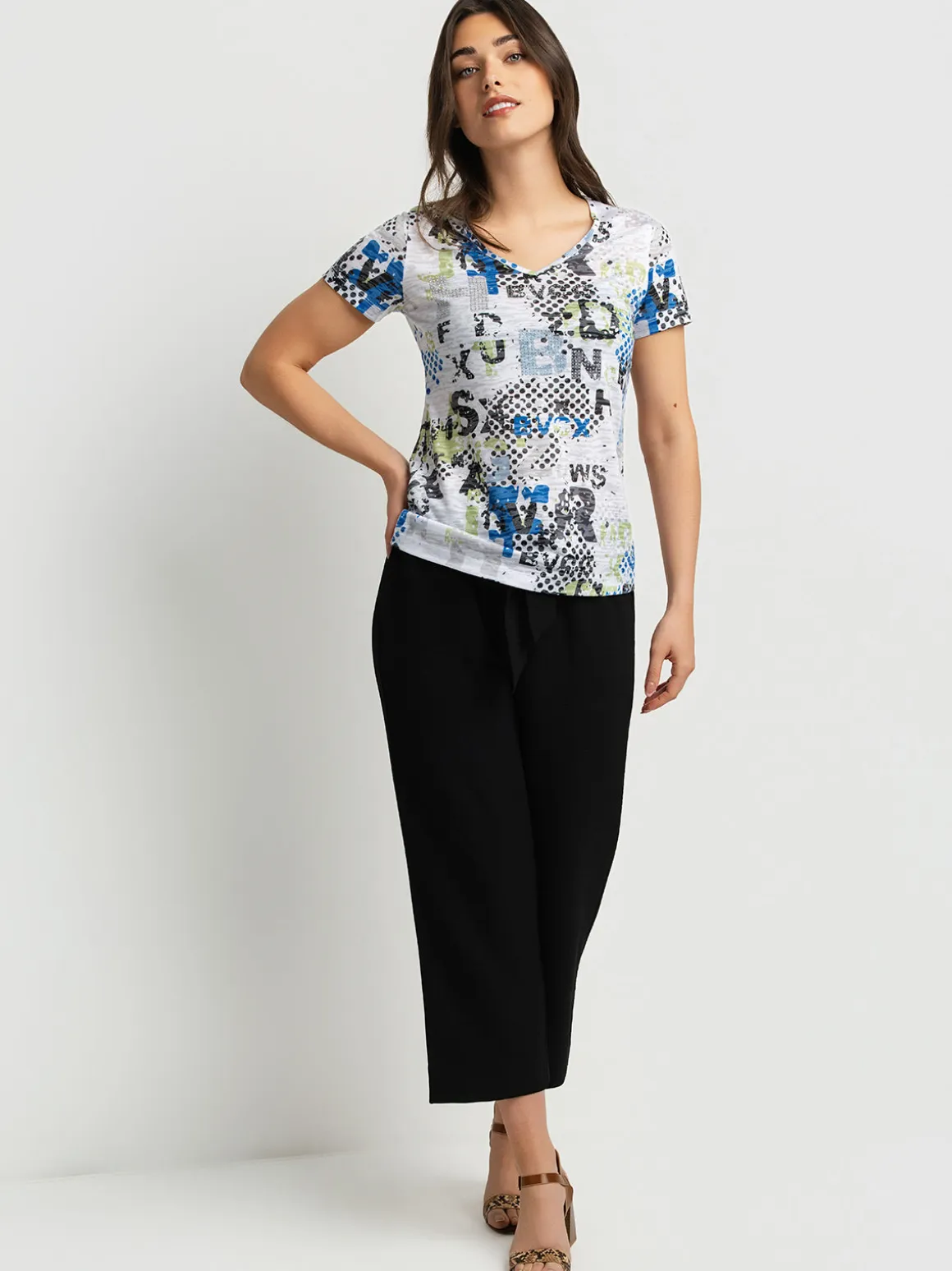 Semi-fitted short-sleeve T-shirt