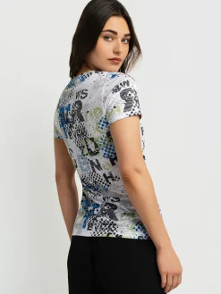 Semi-fitted short-sleeve T-shirt