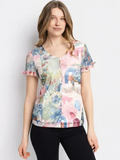 Semi-fitted short-sleeve T-shirt
