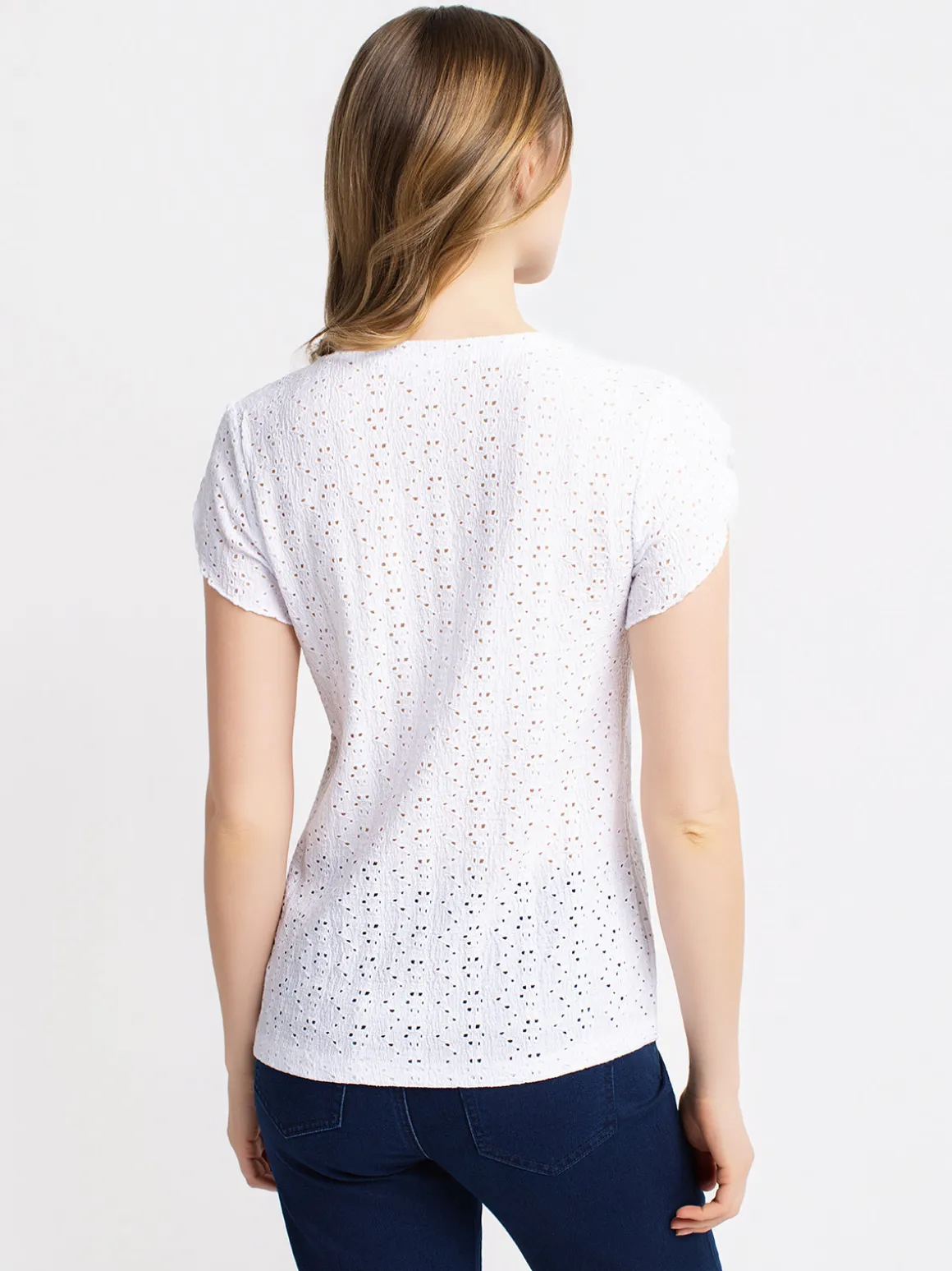 Semi-fitted short-sleeve T-shirt