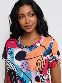 Semi-fitted short-sleeve T-shirt