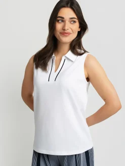 Semi-fitted tank top
