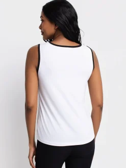 Semi-fitted tank top