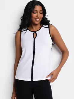 Semi-fitted tank top