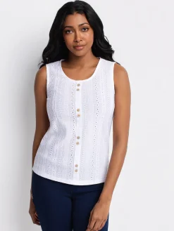 Semi-fitted tank top