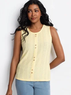 Semi-fitted tank top