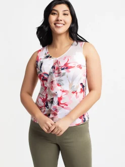 Semi-fitted tank top