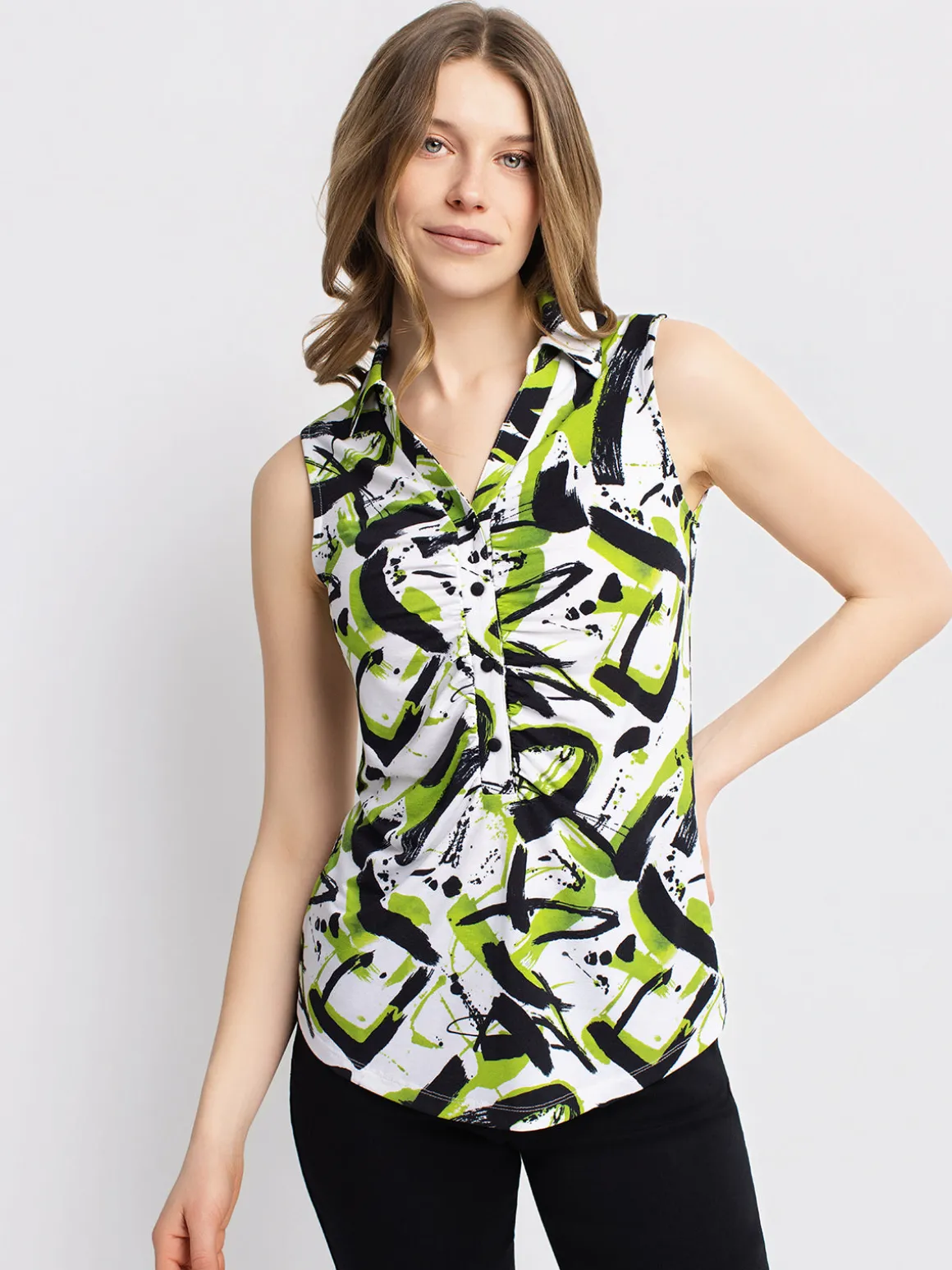 Semi-fitted tank top