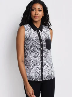 Semi-fitted tank top