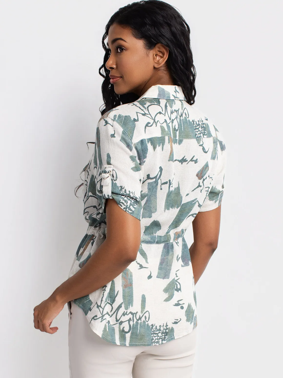 Short-sleeve blouse