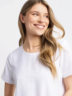 Short-sleeve loose blouse