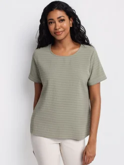 Short-sleeve loose blouse