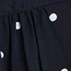 Short-sleeve loose blouse with buttons