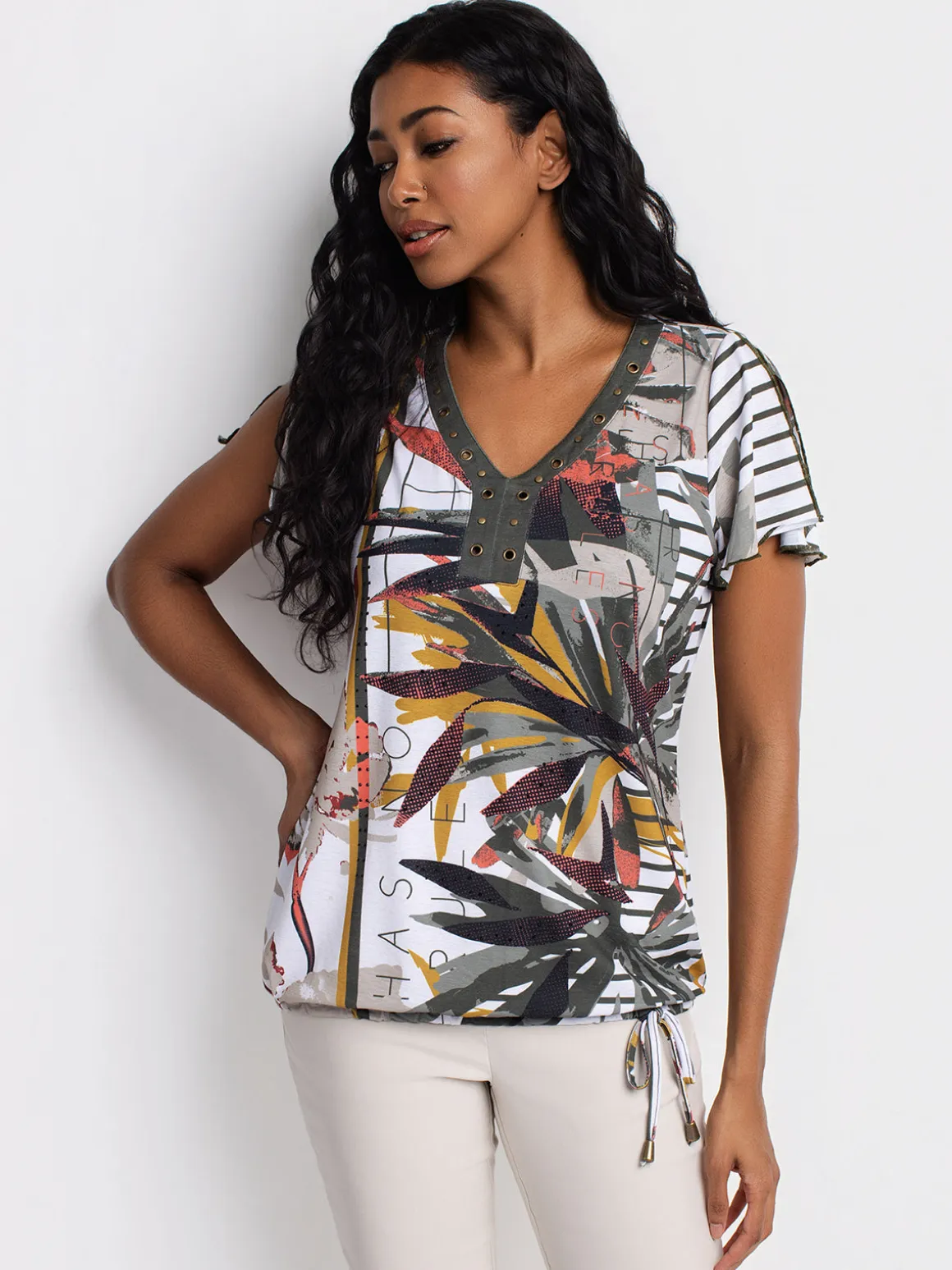 Short-sleeve loose t-shirt
