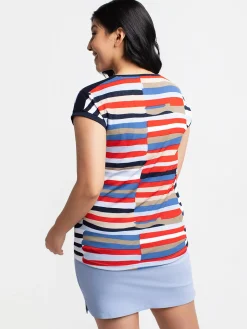 Short-sleeve loose tunic