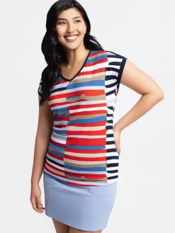 Short-sleeve loose tunic