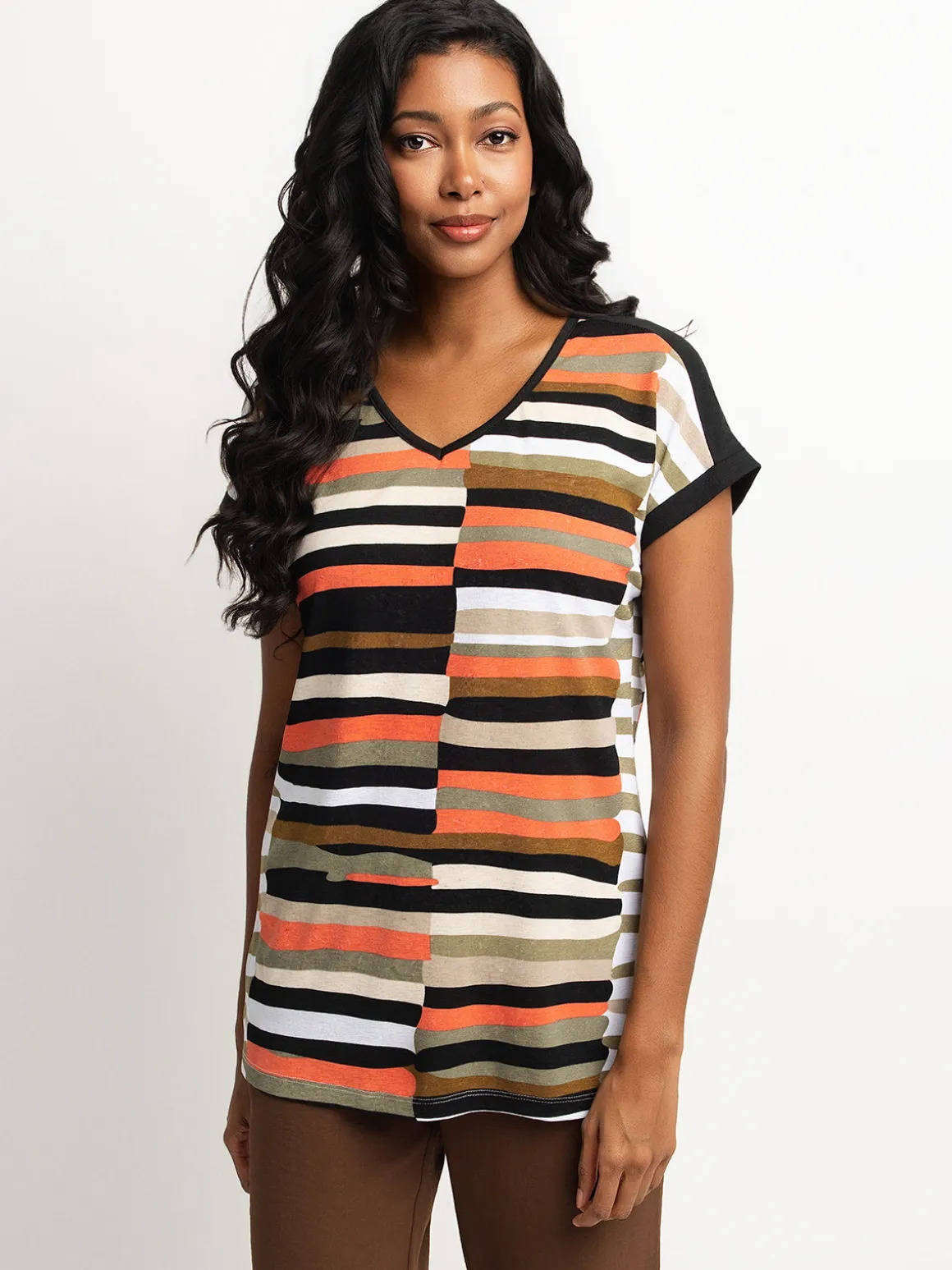 Short-sleeve loose tunic