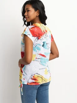 Short-sleeve semi-fitted t-shirt