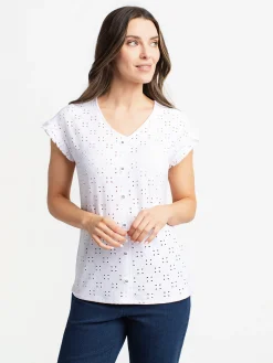Short-sleeve semi-fitted t-shirt