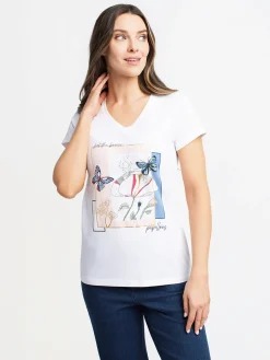 Short-sleeve semi-fitted t-shirt