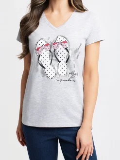 Short-sleeve semi-fitted t-shirt