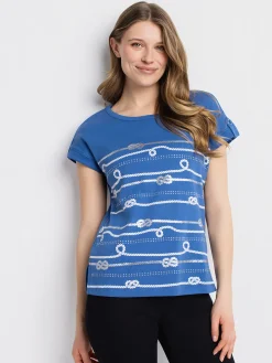 Short-sleeve semi-fitted t-shirt