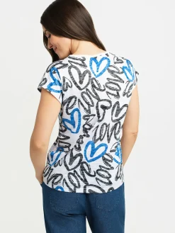 Short-sleeve semi-fitted t-shirt