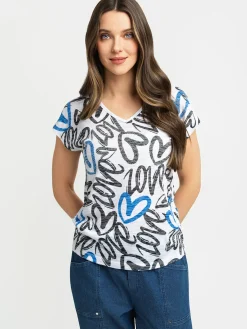Short-sleeve semi-fitted t-shirt