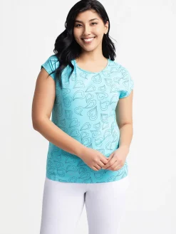 Short-sleeve semi-fitted t-shirt
