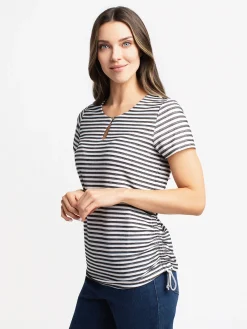 Short-sleeve semi-fitted t-shirt