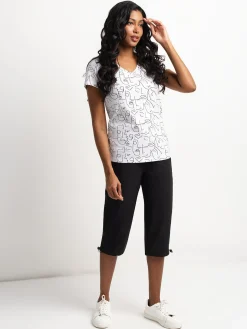 Short-sleeve semi-fitted t-shirt
