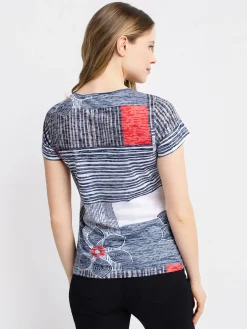 Short-sleeve semi-fitted t-shirt