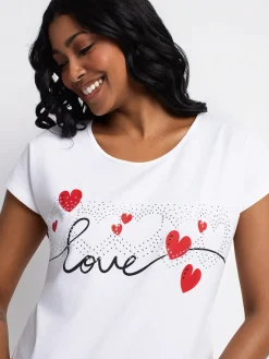 Short-sleeve semi-fitted t-shirt