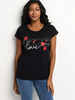 Short-sleeve semi-fitted t-shirt