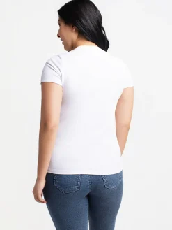 Short-sleeve semi-fitted t-shirt
