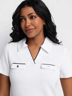 Short-sleeve semi-fitted t-shirt