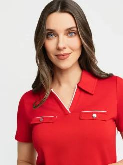 Short-sleeve semi-fitted t-shirt