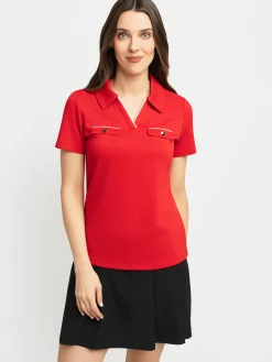 Short-sleeve semi-fitted t-shirt