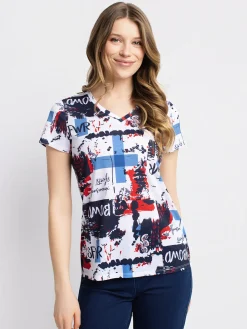Short-sleeve semi-fitted t-shirt