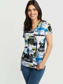 Short-sleeve semi-fitted t-shirt