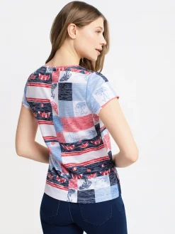 Short-sleeve semi-fitted t-shirt