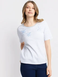 Short-sleeve semi-fitted t-shirt