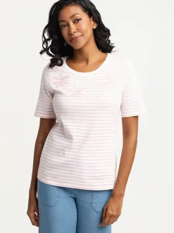 Short-sleeve semi-fitted t-shirt