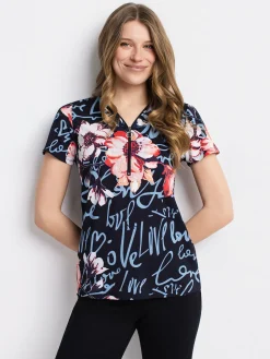 Short-sleeve semi-fitted T-shirt
