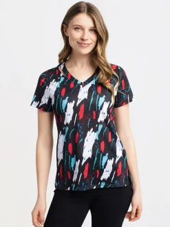 Short-sleeve semi-fitted T-shirt
