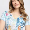 Short-sleeve semi-fitted T-shirt