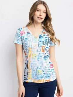 Short-sleeve semi-fitted T-shirt