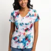 Short-sleeve semi-fitted T-shirt